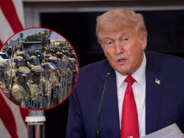 Trump dice que todo está “bajo control”, pero envía 700 marines a Los Ángeles
