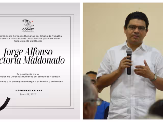 La Comisión de Derechos Humanos del Estado de Yucatán, informó el sensible fallecimiento de su ex titular