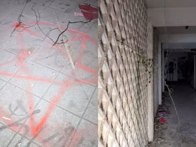 Grafitis, suciedad y diferentes tipos de residuos son el común denominador en los pasillos dominados por la oscuridad