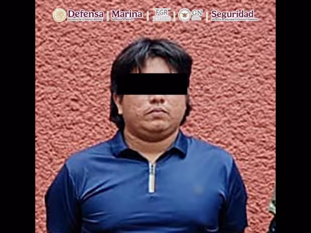 El detenido fue puesto a disposición del Ministerio Público federal, quien determinará su situación jurídica