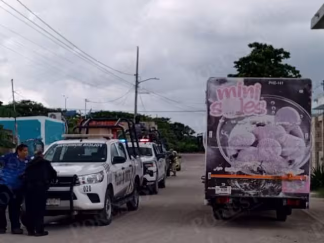 Chofer de empresa galletera llama a la policía tras sentirse amenazado en Champotón