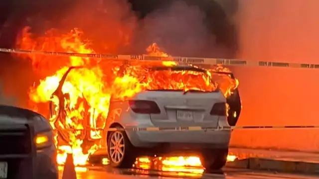 El tráfico sobre la avenida Lavín se vio afectado por este accidente 