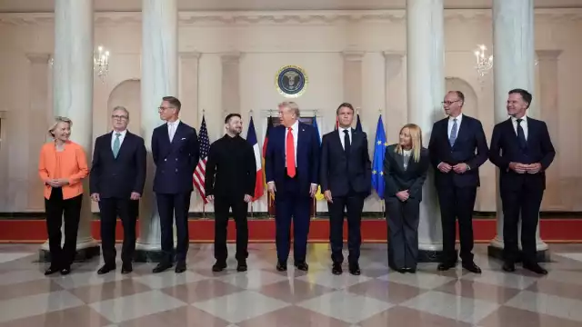El presidente de Estados Unidos, Donald Trump, recibió en la Casa Blanca al presidente de Ucrania y otros líderes europeos