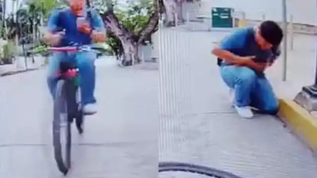 El ciclista aprovechó la distracción de la víctima para huir