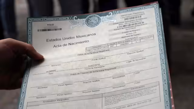 Las actas de nacimiento certificadas ya no tendrán fecha de caducidad.