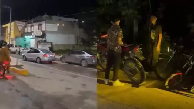 Un hombre en estado de ebriedad arrolló varias motocicletas en la avenida Justo Sierra Méndez