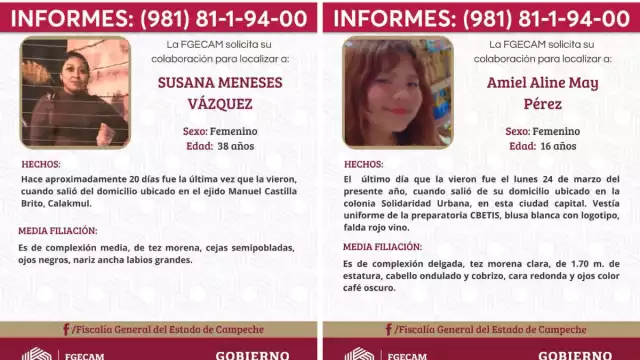 Tres menores no localizadas