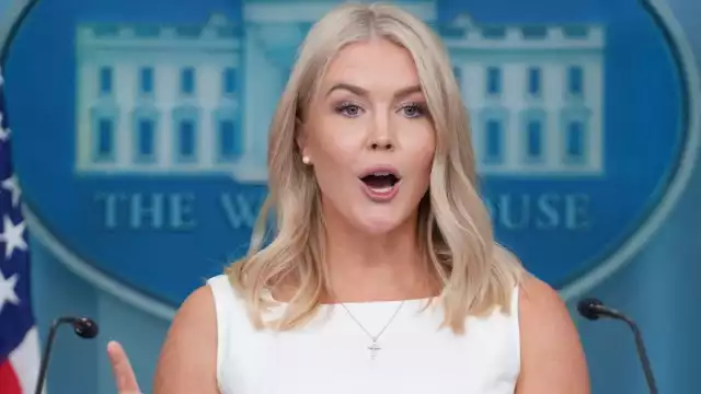 Karoline Leavitt,  portavoz de la Casa Blanca
