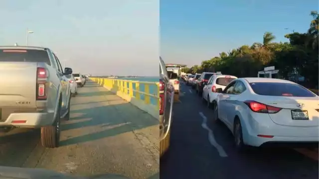 Largas esperas y caos vial en el Puente Zacatal: La situación empeora con las obras de mantenimiento