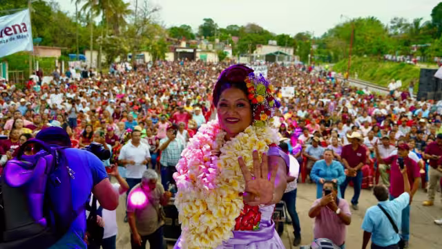Rosalinda López, militante de Morena en Oaxaca