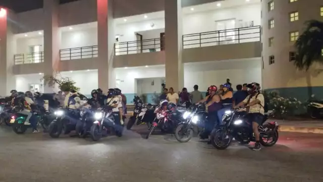 Más de 40 motociclistas se manifestaron en Playa del Carmen