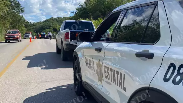 Policías ministeriales de la FGE Campeche aseguraron cinco casquillos percutidos sobre la carretera Campeche–Uayamón.