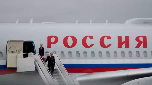 El presidente de Rusia, Vladirmir Putin. arribó a Alaska para su encuentro con el presidente de EU, Donald Trump