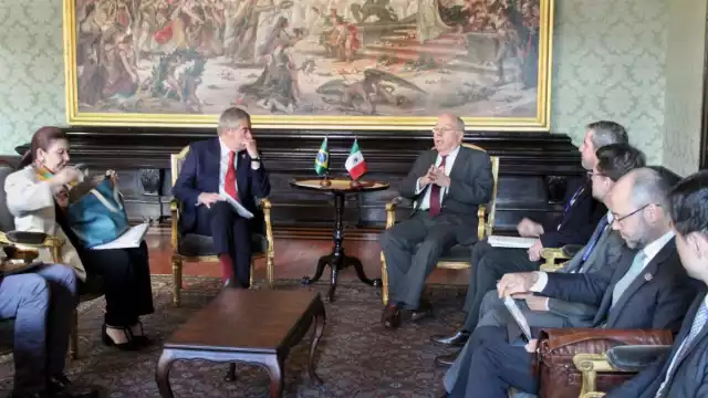 El secretario de Relaciones Exteriores, Juan Ramón De la Fuente, se reunió con el canciller brasileño, Mauro Vieira