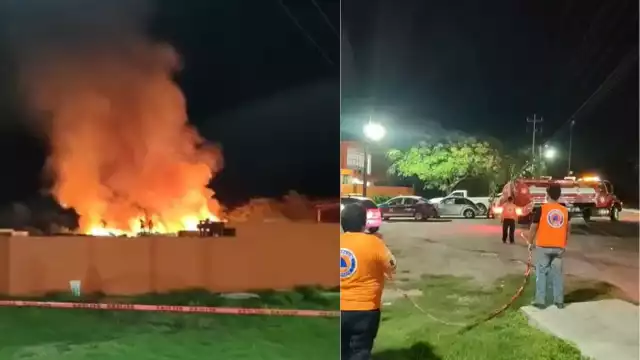 Un incendio se registró este lunes en las antiguas oficinas del Transporte Urbano Municipal (TUM), ubicadas en la colonia Fidel Velázquez.
