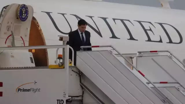 Marco Rubio, secretario de Estado de Estados Unidos, aterrizó ayer en el AIFA para su encuentro con la presidenta de México, Claudia Sheinbaum