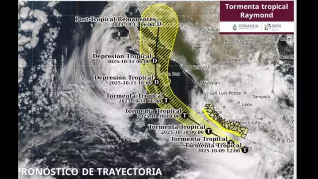 La circulación de “Raymond” provocará lluvias torrenciales en el suroeste de Guerrero y Michoacán