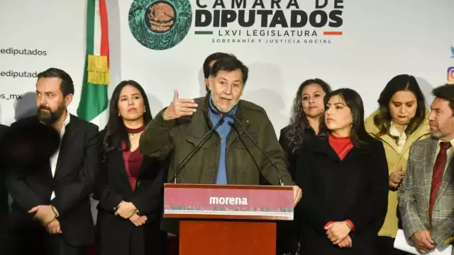 Gerardo Fernández Noroña, presidente de la Mesa Directiva del Senado de la República