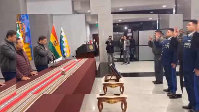 Tres nuevos altos mandos tomaron protesta este miércoles ante el intento de golpe de Estado en Bolivia