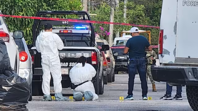 Así terminó el automóvil en Cozumel