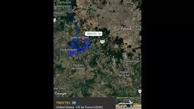 No existe ninguna aeronave militar extranjera realizando operaciones en el espacio aéreo mexicano