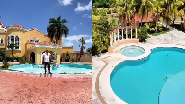 Uno de los principales atractivos de la mansión es la enorme piscina