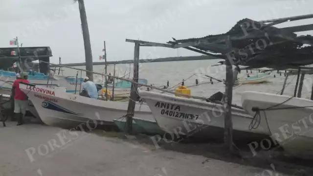 Pescadores de Sabancuy, sin ingresos por cierre de puertos tras Frente Frío No. 11