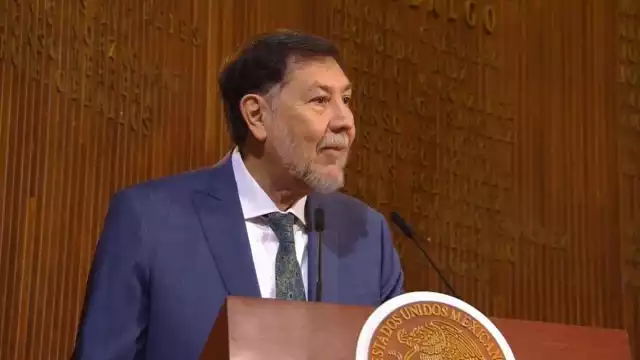Gerardo Fernández Noroña, presidente de la Mesa Directiva de la Cámara de Senadores