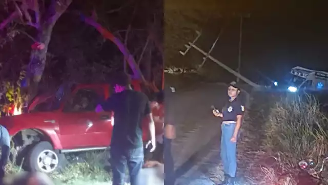 Accidente y ambulancia estrellada dejan muertos, heridos y apagón en Palizada y Jonuta