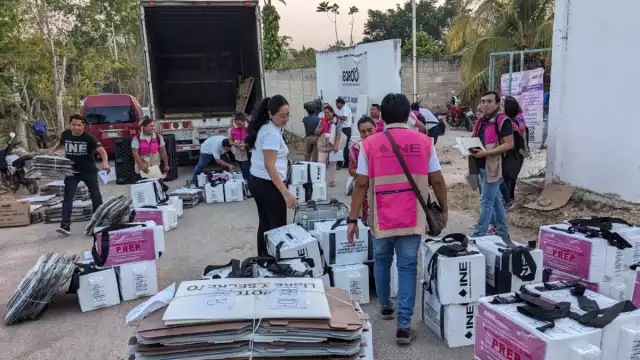 Este es el material electoral que será utilizado el 2 de junio en José María Morelos