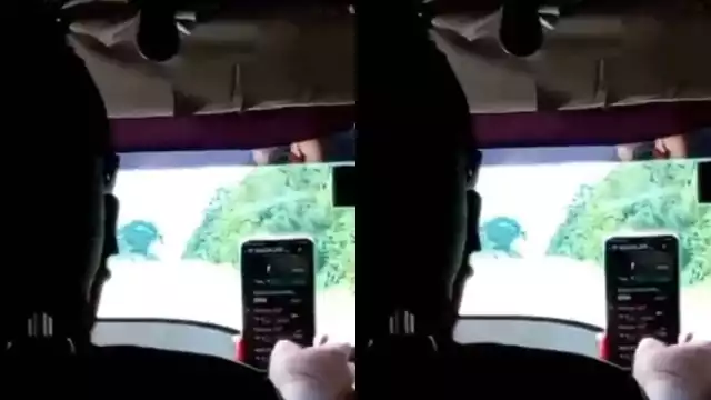 Ciudadanos señalan a conductor de combi que manejaba usando su celular en Chetumal