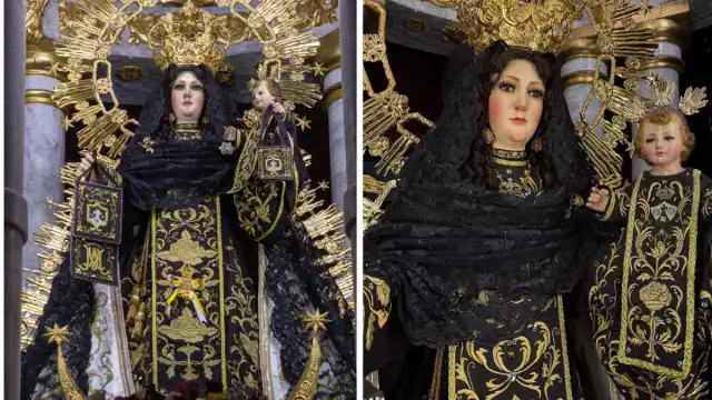 La Virgen del Carmen Acompaña a sus Fieles en la Cuaresma con Mantilla Negra