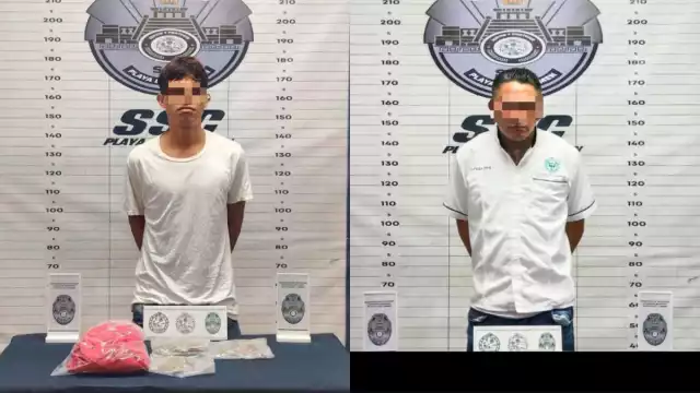 Arrestan a dos sujetos por narcomenudeo en Playa del Carmen