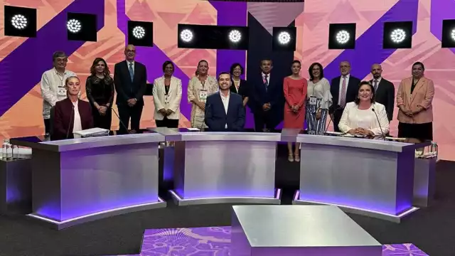 Claudia Sheinbaum, Jorge Álvarez Máynez y Xóchitl Gálvez