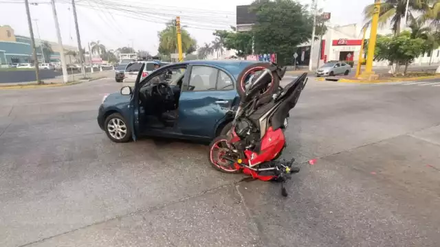 Así terminaron ambas unidades en Ciudad del Carmen, Campeche