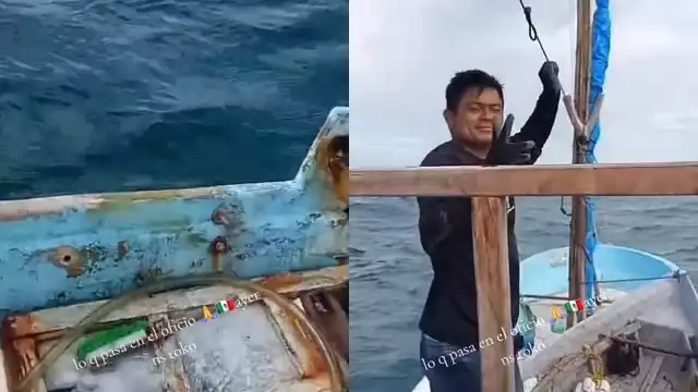 Los pescadores intentarán recuperar el motor una vez que mejoren las condiciones meteorológicas