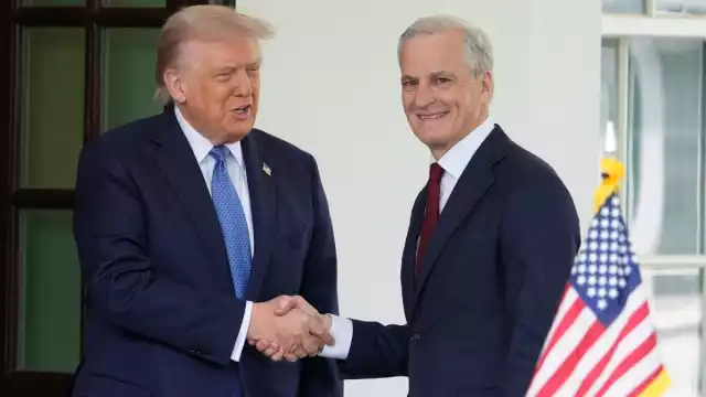 El presidente de Estados Unidos, Donald Trump, recibió en la Casa Blanca al  primer ministro noruego, Jonas Gahr Støre