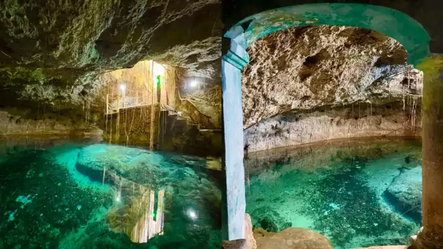 El cenote se ubica debajo de calles del centro de Mérida