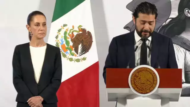 El secretario del Trabajo, Marath Bolaños (derecha), presentó un informe sobre diversos temas que atiende su dependencia