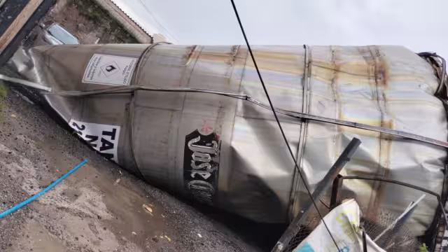 Así habría terminado parte de la fábrica en Tequila