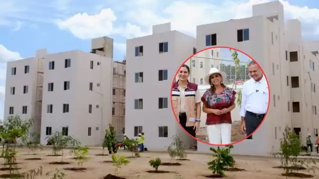 La gobernadora de Quintana Roo y el director del INFONAVIT, Octavio Romero Oropeza, recorrieron el fraccionamiento “El Edén”.