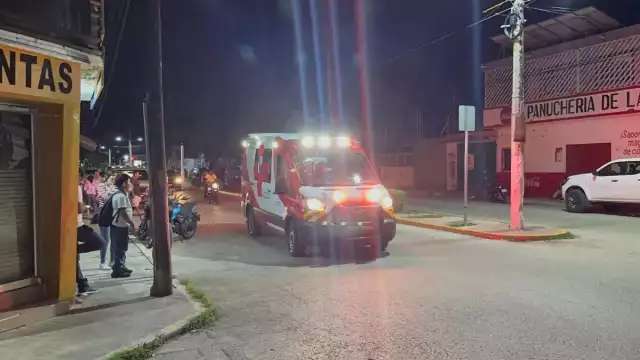 Accidente en la Colonia Santa Margarita deja a motociclista lesionado en Ciudad del Carmen