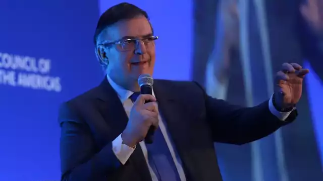 El secretario de Economía, Marcelo Ebrard, presentó el “Plan México” durante su participación en el Council of the Americas