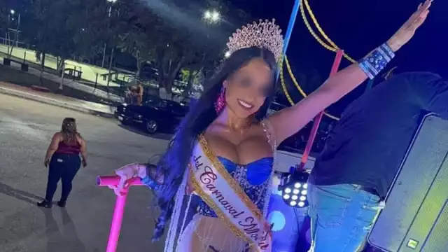 Luz María "N" fue reina del Carnaval de Motul en 2024.