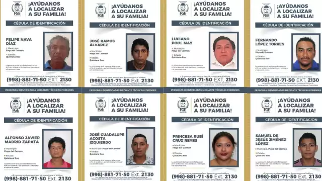 41 personas han sido localizadas sin vida en Playa del Carmen y sus familias aún no lo saben