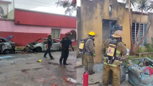 Dos siniestros relacionados con fuego fueron atendidos por elementos de la SSP