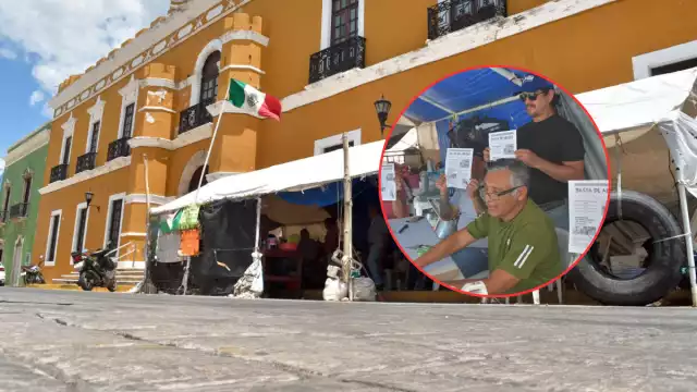 Fernando Betancourt, ex trabajador despedido de la Alcaldía de Campeche, denunció que dos de sus compañeros “vendieron” la causa de los 22 manifestantes.