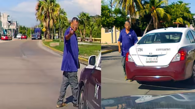 Acusan a taxista en Ciudad del Carmen de perseguir y hostigar a conductora en plena vía pública