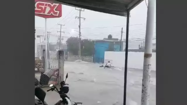 El motociclista hizo todo lo posible por no perder su unidad en Campeche