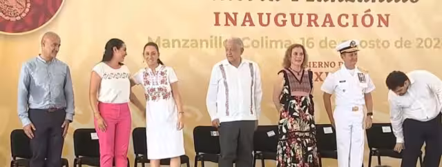 AMLO encabeza en Colima la inauguración del  Acueducto Armería-Manzanillo